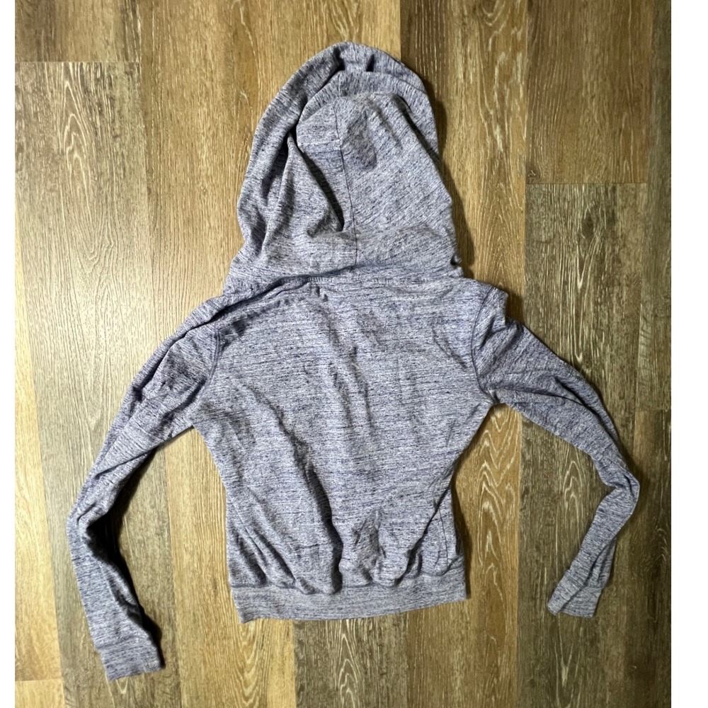 Pink Victoria's Secret Zip Up Hoodie Womens Small Purple Heathered Logo Jacket - Picture 6 of 7
